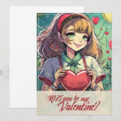Wees mijn Valentijn in Manga-stijl 33419 (Voorkant / Achterkant)