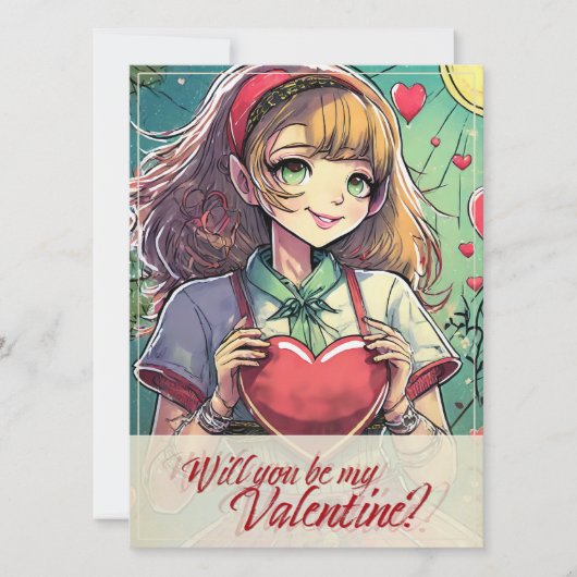 Wees mijn Valentijn in Manga-stijl 33419 (Voorkant)