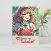 Wees mijn Valentijn in Manga-stijl 33419 (Staand voorkant)
