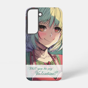 Wees mijn Valentijn in Manga Stijl 33420 Samsung Galaxy Hoesje