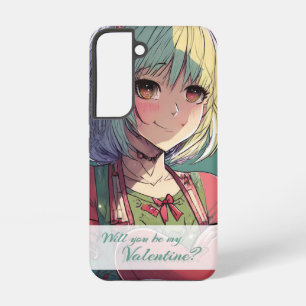 Wees mijn Valentijn in Manga Stijl 33420 Samsung Galaxy Hoesje