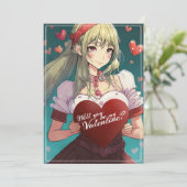 Wees mijn Valentijn in Manga-stijl 33893 (Staand voorkant)