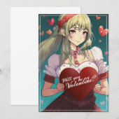 Wees mijn Valentijn in Manga-stijl 33893 (Voorkant / Achterkant)