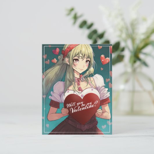 Wees mijn Valentijn in Manga Stijl 33893 (Staand voorkant)