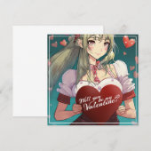 Wees mijn Valentijn in Manga-stijl 33893 (Voorkant / Achterkant)