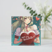 Wees mijn Valentijn in Manga-stijl 33893 (Staand voorkant)