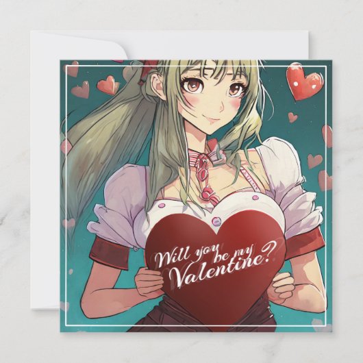 Wees mijn Valentijn in Manga-stijl 33893 (Voorkant)