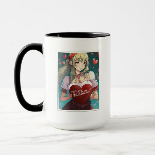 Wees mijn Valentijn in Manga Stijl 33893 Mok