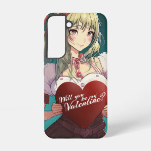 Wees mijn Valentijn in Manga Stijl 33893 Samsung Galaxy Hoesje
