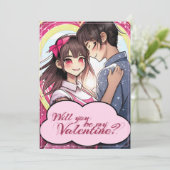 Wees mijn Valentijn in Manga-stijl 58477 (Staand voorkant)