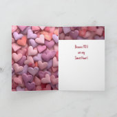 Wees mijn Valentijn Je bent mijn liefje Kaart (Binnen)