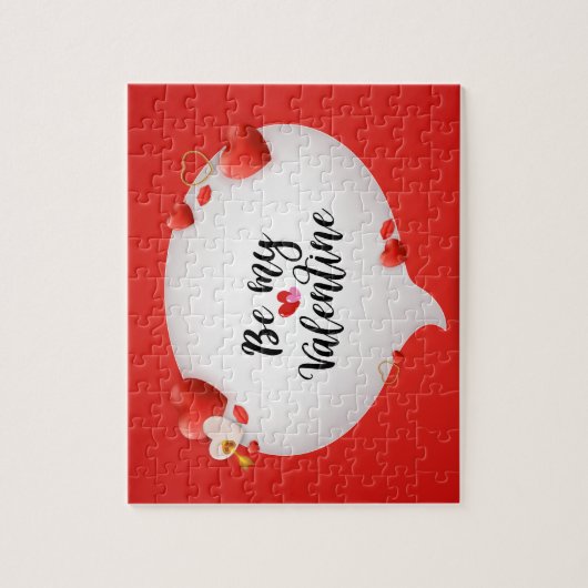 Wees mijn Valentijn Jigzaag Puzzle Legpuzzel (Verticaal)