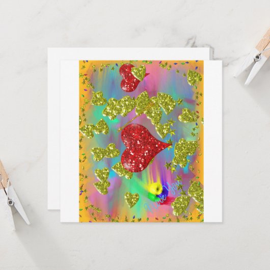 Wees mijn Valentijn! Kaart (Voorkant / Achterkant in situ)