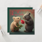 Wees mijn Valentijn Kaart (Voorkant / Achterkant in situ)