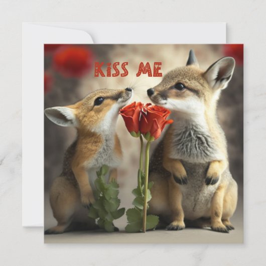 Wees mijn Valentijn Kaart (Voorkant)