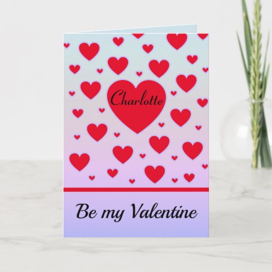 Wees mijn Valentijn Kaart (Voorkant)