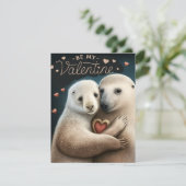 Wees mijn Valentijn Kaart (Staand voorkant)