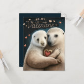 Wees mijn Valentijn Kaart (Voorkant / Achterkant in situ)