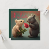 Wees mijn Valentijn Kaart (Voorkant / Achterkant in situ)