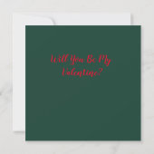 Wees mijn Valentijn Kaart (Achterkant)