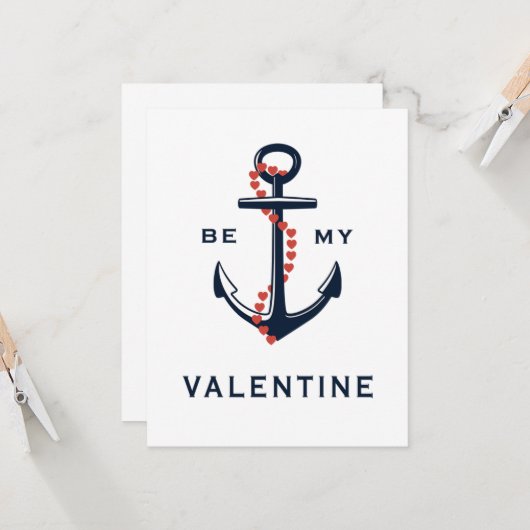 Wees mijn Valentijn Kaart (Voorkant / Achterkant in situ)