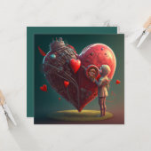 Wees mijn Valentijn Kaart (Voorkant / Achterkant in situ)