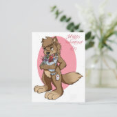 Wees mijn valentijn-kaart versie- feestdagenkaart (Staand voorkant)