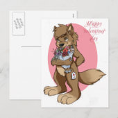 Wees mijn valentijn-kaart versie- feestdagenkaart (Voorkant / Achterkant)