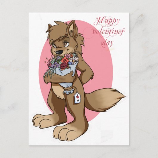 Wees mijn valentijn-kaart versie- feestdagenkaart (Voorkant)