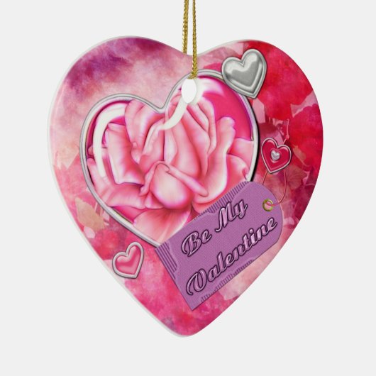 Wees mijn Valentijn Keramisch Ornament (Rechts)