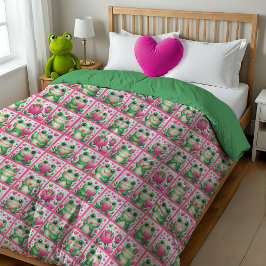 Wees mijn Valentijn kikkervrienden Stof