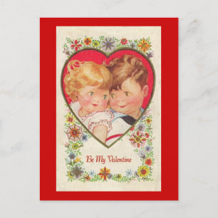 Wees mijn Valentijn Kinderen Feestdagenkaart