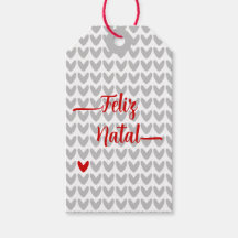 Wees mijn Valentijn Knit Heart Gift Labels