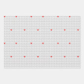 Wees mijn Valentijn Knit Heart Inpakpapier Vel (Voorkant 3)