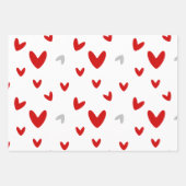 Wees mijn Valentijn Knit Heart Inpakpapier Vel (Voorkant 2)