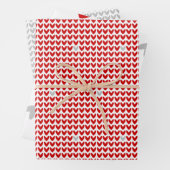 Wees mijn Valentijn Knit Heart Inpakpapier Vel (In situ)