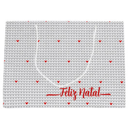 Wees mijn Valentijn Knit Heart Large Cft Bag Groot Cadeauzakje