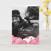Wees mijn Valentijn | Koppel Foto Kaart (Gele Bloem)