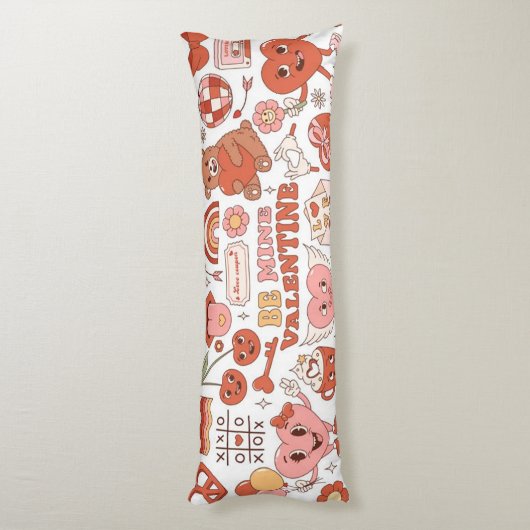 Wees mijn Valentijn Lichaamskussen (Achterkant (Verticaal))