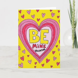 Wees Mijn Valentijn Liefdeskaart Kaart