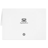 Wees mijn Valentijn, lieflijk rood wit hart (Achterkant Horizontaal)