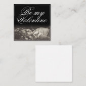 Wees mijn Valentijn - liegende jonge vrouw Notitiekaartje (Voorkant / Achterkant)