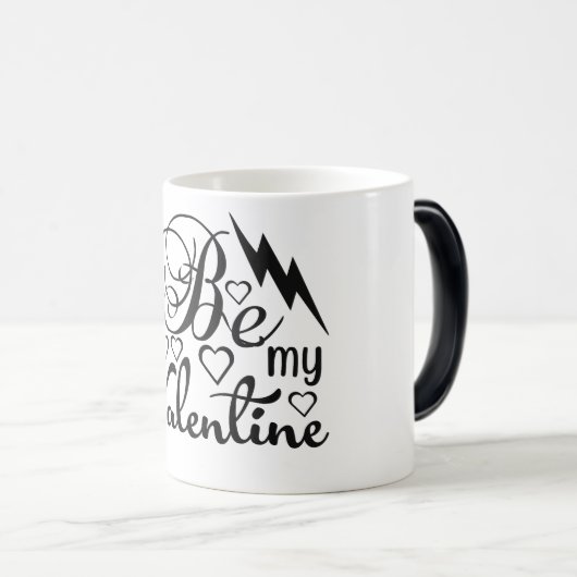 Wees mijn valentijn magische mok (Voorkant rechts)