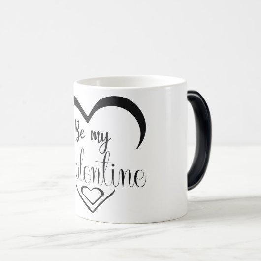 Wees mijn valentijn magische mok (Voorkant rechts)
