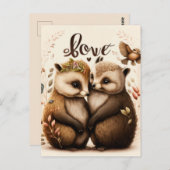 Wees mijn Valentijn Magnetic Invitation Briefkaart (Voorkant / Achterkant)