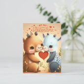 Wees mijn Valentijn Magnetische Uitnodiging (Staand voorkant)