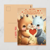 Wees mijn Valentijn Magnetische Uitnodiging (Voorkant / Achterkant)