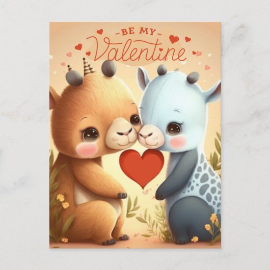 Wees mijn Valentijn Magnetische Uitnodiging (Voorkant)
