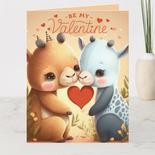 Wees mijn Valentijn Magnetische Uitnodiging (Voorkant)