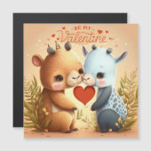 Wees mijn Valentijn Magnetische Uitnodiging (Voorkant / Achterkant)